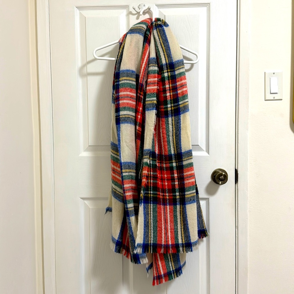 Sale! Plaid Blanket Scarf